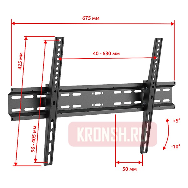 Кронштейн для телевизора Uniteki TM4702B (чёрный)  