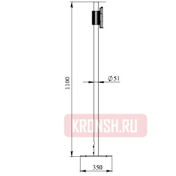 Стойка для телевизора ARTKRON PMW40 (чёрная)  
