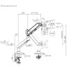 Кронштейн для монитора Ultramounts UM719W (белый)  