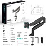 Кронштейн для монитора Onkron G100 (чёрный)