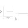 Кронштейн для аппаратуры ​Meliconi Ghost Cube Soundbar (белый)