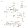 Кронштейн для монитора Ultramounts UM725B (чёрный)  
