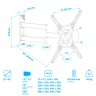 Кронштейн для телевизора Kromax Optima-406