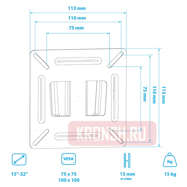 Кронштейн для телевизора Arm-Media LCD-01