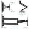 Кронштейн для телевизора Arm-Media LCD-7101 (чёрный)