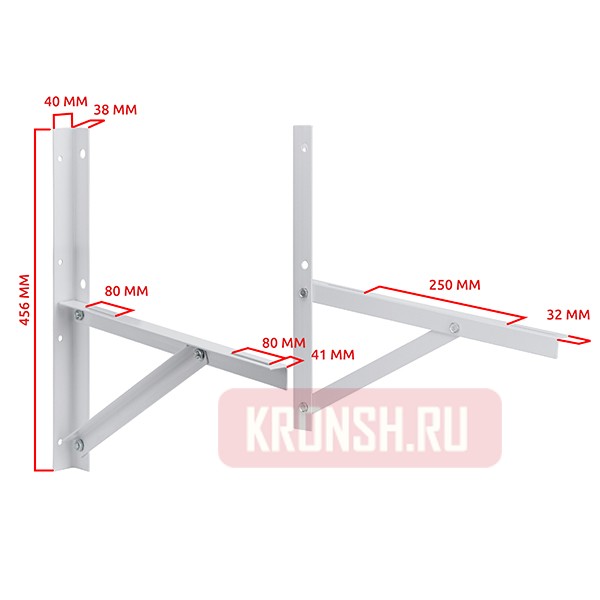 Кронштейн для кондиционера Uniteki DM80CONDITIONER (белый)