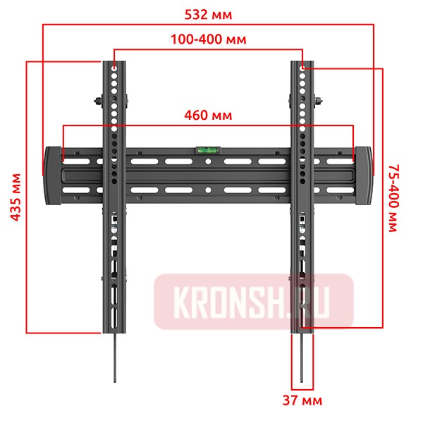 Кронштейн для телевизора Uniteki TM4040RD (чёрный)