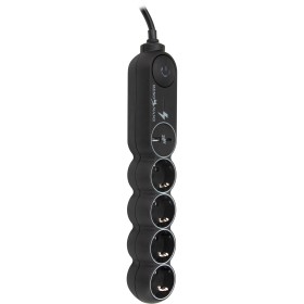 Сетевой фильтр Resonans BEB11B-20W (4 розетки, 2 м, чёрный)