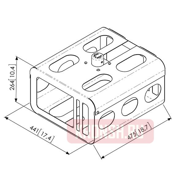 Антивандальный кожух Vogels PPA 310 (серебристый) 