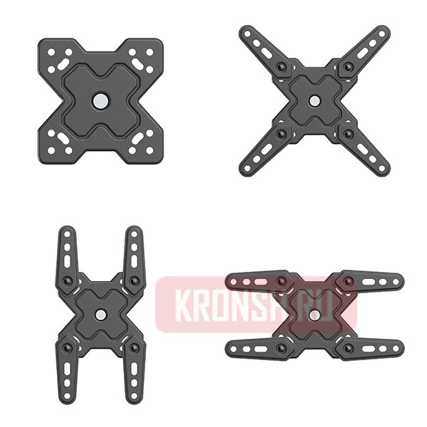 Кронштейн для телевизора Uniteki FM370ROTO (черный)