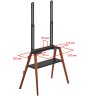 Стойка Uniteki STW008WOOD-B (чёрная) 