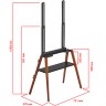 Стойка Uniteki STW008WOOD-B (чёрная) 