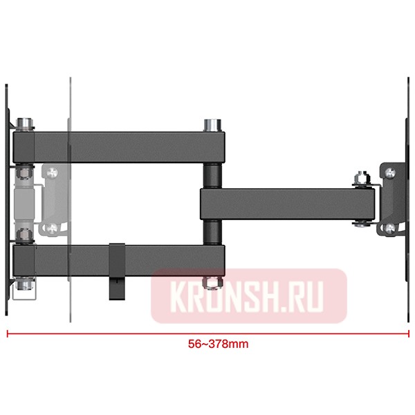 Кронштейн для телевизора Uniteki FM1674BN (чёрный)    