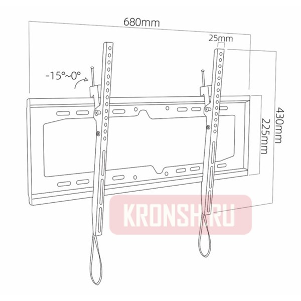 Кронштейн для телевизора ARTKRON Tilt-600 TRES