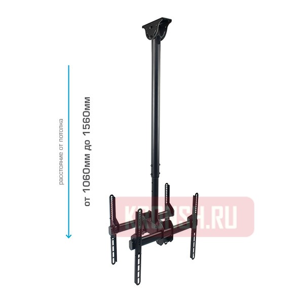 Кронштейн для двух телевизоров Arm-Media LCD-1750 (черный) 