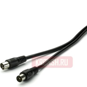 Антенный кабель Vivanco 19106 (3 м, чёрный) 