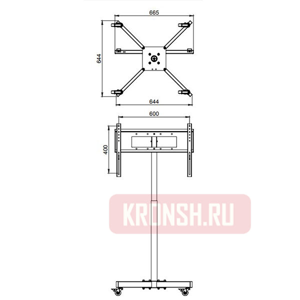 Стенд для телевизора ARTKRON​ PZ-400