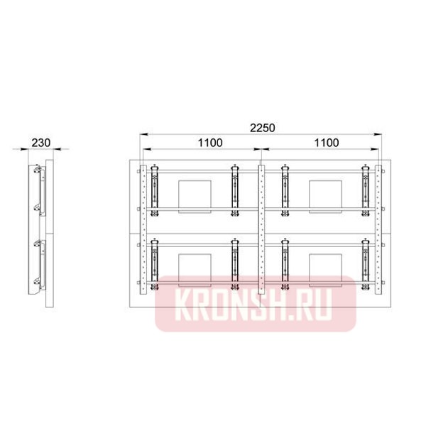 Настенный кронштейн ARTKRON VWBW-F22