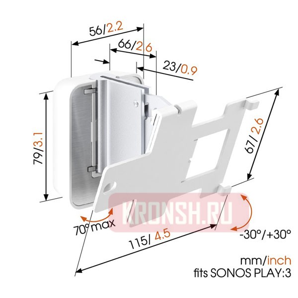 кронштейн для акустики Vogels SOUND 4203 (белый) 