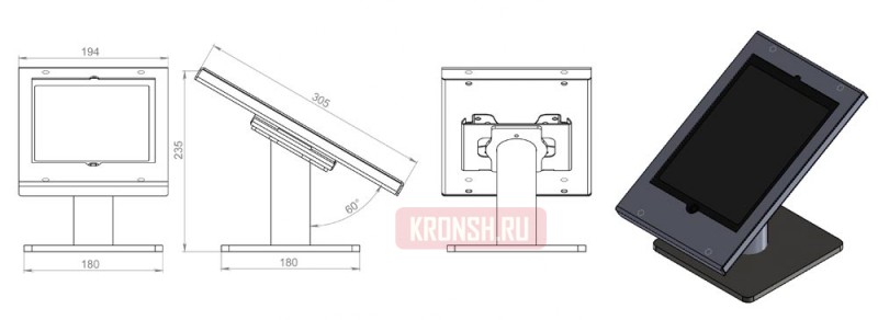  подставка для планшета ALG PL-1