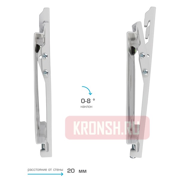 Кронштейн для телевизора Kromax Ideal-6W (белый)