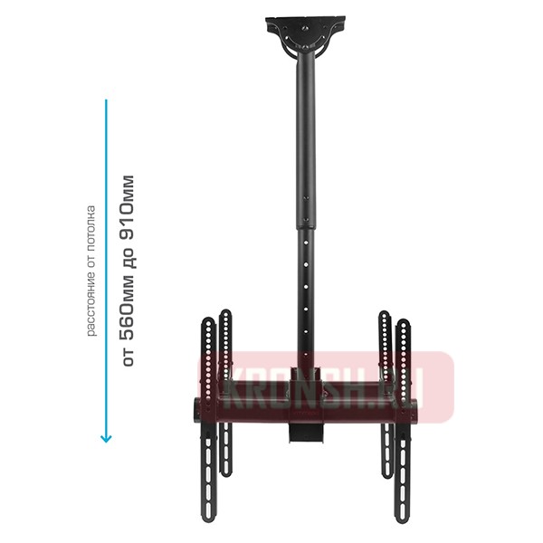 кронштейн для двух телевизоров Arm-Media LCD-1850 (черный)  
