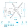 Кронштейн для телевизора VLK Trento-7 (чёрный)    