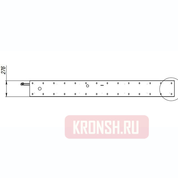 Потолочный кронштейн ARTKRON RAIL-2500