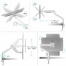 Кронштейн для монитора Onkron G100 (белый)  