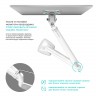 Кронштейн для монитора Onkron G100 (белый)  