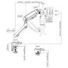 Кронштейн для монитора Ultramounts UM732W (белый)    