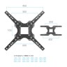 Кронштейн для телевизора VLK Trento-16 (чёрный)   