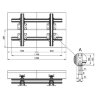 Кронштейн ARTKRON WALL 422 (серебристый)