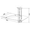 Полка для аппаратуры Uniteki DVD-02A
