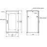 Серверный шкаф ARTKRON Fl glass 19 дюймов 22U