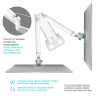 Кронштейн для мониторов Onkron G200 (белый) 