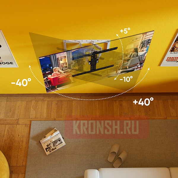 Кронштейн для телевизора Onkron SM6W (белый) 