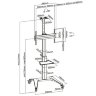 Мобильный стенд Digis DSM-P764C (белый)