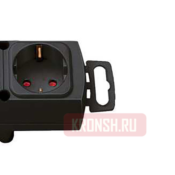 Удлинитель Brennenstuhl (4 розетки, 2 м, чёрный), 1153100100