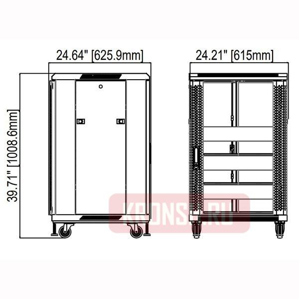 Серверный шкаф Wize Pro W18UR