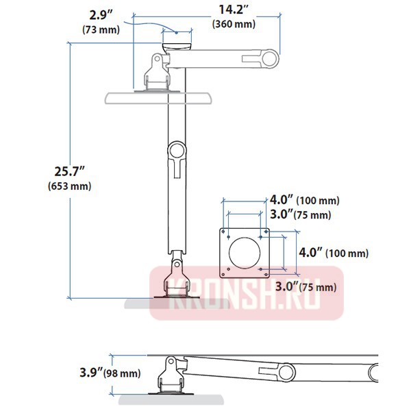 кронштейн LX Wall Mount (45-243-026)