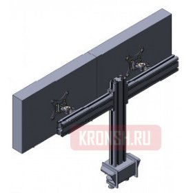 Кронштейн для двух мониторов ARTKRON 210C (серебристый)