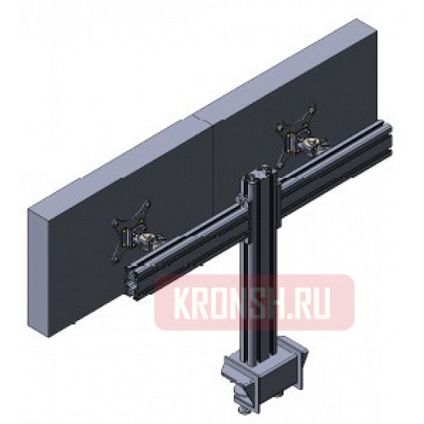 Кронштейн для двух мониторов ARTKRON 210C (серебристый)