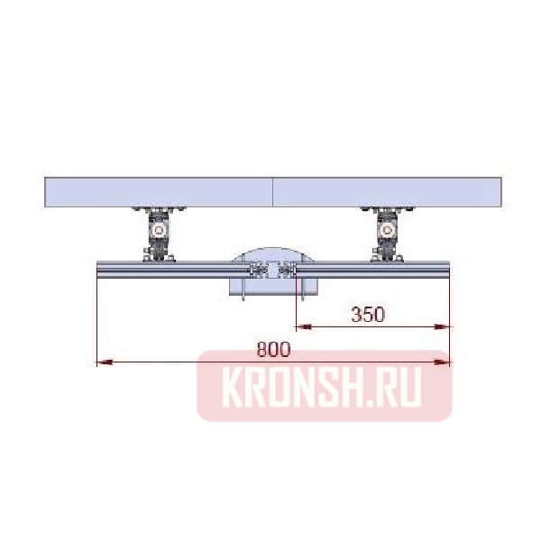 Кронштейн для двух мониторов ARTKRON 210C (серебристый)