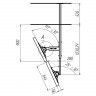 Потолочный кронштейн ARTKRON Duplex KL-50