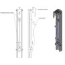 Настенный каркас для видеостены ARTKRON VWBW-F75