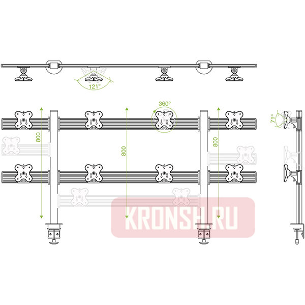 Кронштейн Ergo TBSS-800C