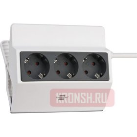 Удлинитель Brennenstuhl (3 розетки, 3 м, белый), 1150070