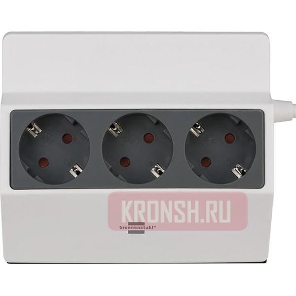 Удлинитель Brennenstuhl (3 розетки, 3 м, белый), 1150070