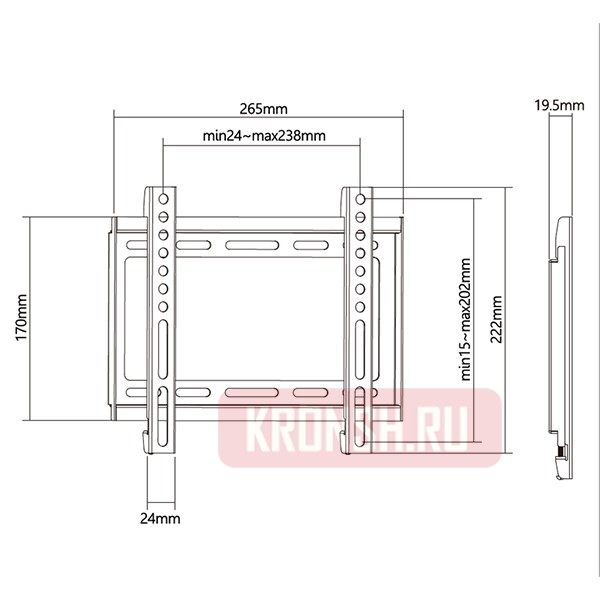 Кронштейн для телевизора iTECHmount PLF200